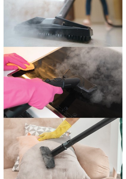 KSC-4218 2'si 1 Arada 2000 ml 4,5 Bar Buharlı Temizleyici ve Buharlı Ütü – 15 Parça Aksesuar