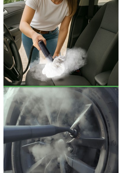 KSC-4218 2'si 1 Arada 2000 ml 4,5 Bar Buharlı Temizleyici ve Buharlı Ütü – 15 Parça Aksesuar