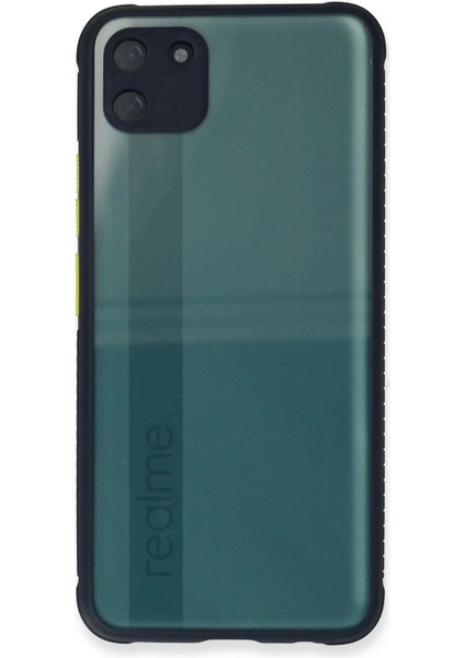 Newface Realme C11 Kılıf Miami Şeffaf Silikon - Lacivert fiyatları