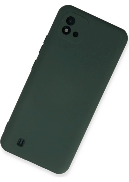 Newface Realme C11 2021 Kılıf Nano Içi Kadife Silikon - Koyu Yeşil fiyatları