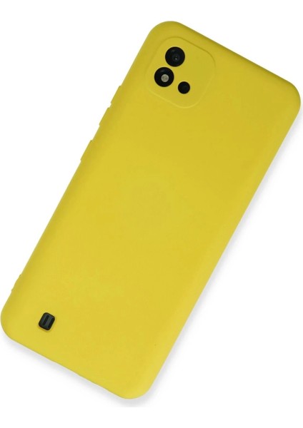 Newface Realme C11 2021 Kılıf Nano Içi Kadife Silikon - Sarı fiyatları