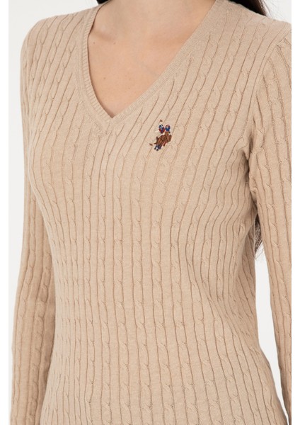 Kadın Kum Melanj Kazak /Triko 50288992-VR123