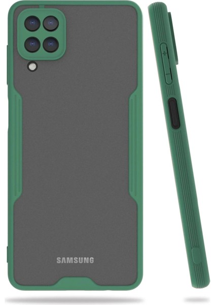 Newface Samsung Galaxy A22 Kılıf Platin Silikon - Yeşil