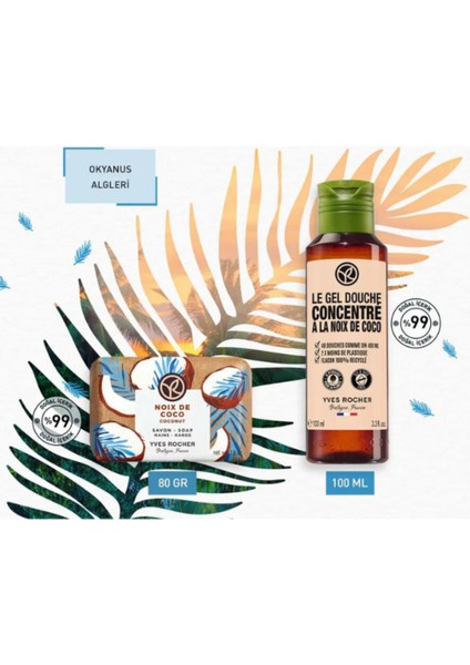 Tropikal Hindistan Cevizi Esintili Duş ve Bakım Seti - Duş Jeli 100ML + Katı Sabun 80 gr fiyatları