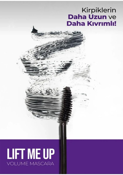 NEWWELL Lift Me Up Volume Mascara 8 ml & Kaş Sabitleyici Wax (20 Gr) Avantajlı Set