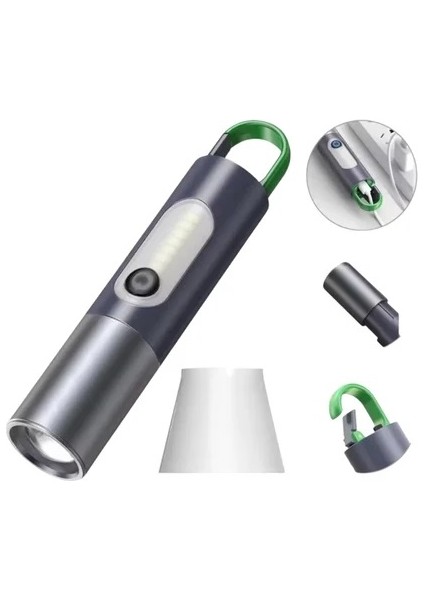 HP-836 Su Geçirmez Uzun Menzilli LED El Feneri – 5730 Led, 5V USB Şarjlı, Taşınabilir Askılı Tasarım modelleri