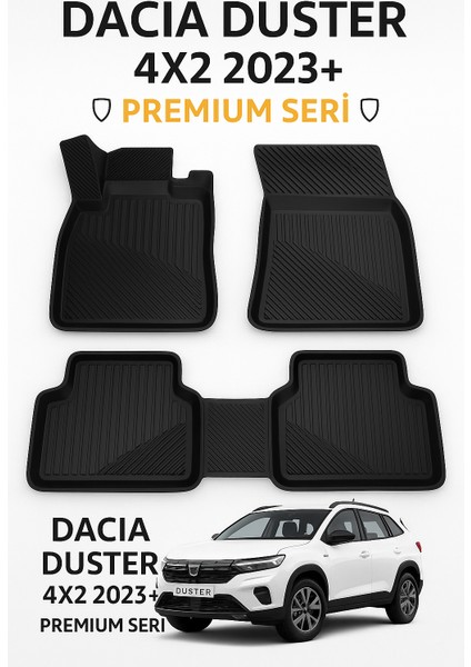 Dacia Duster 4x2 2023 ve Sonrası Araca Özel 3D Havuzlu Paspas | Dayanıklı & Kolay Temizlik