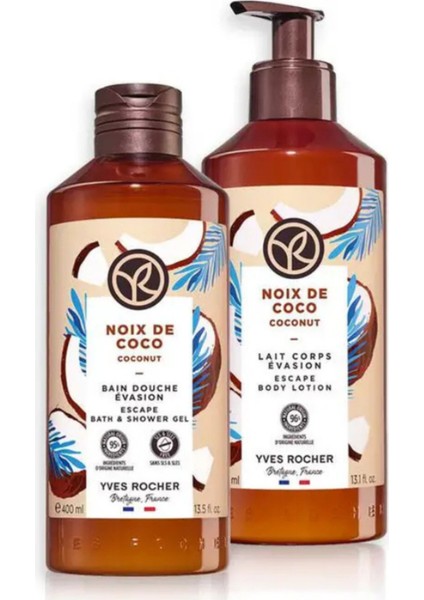 Hindistan Cevizi Duş Jeli 400ML & Vücut Losyonu 390ML Set modelleri