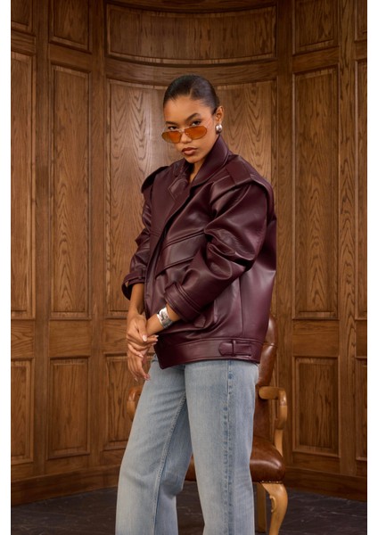 Premium Mürdüm Deri Ceket fiyatları