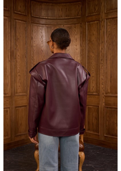 Premium Mürdüm Deri Ceket indirimleri