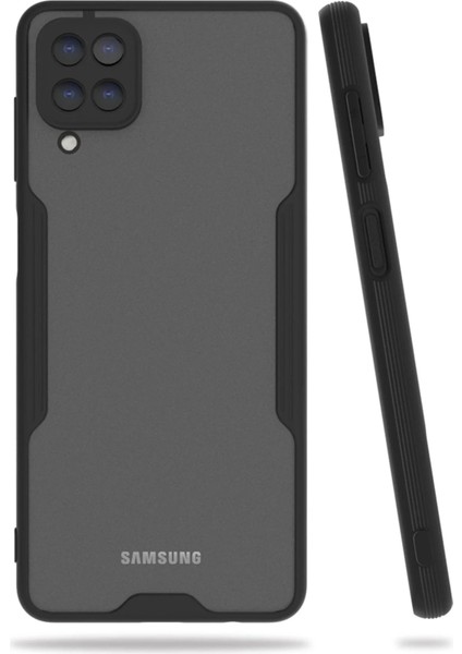 Newface Samsung Galaxy A22 Kılıf Platin Silikon - Siyah