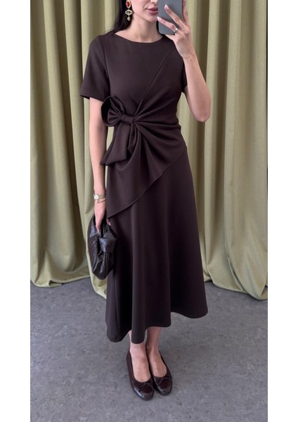 Fiyonklu Acı Kahve Modal Elbise fırsatları