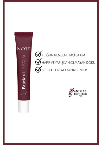 Peptide Lip Balm Spf 30 Nemlendirici ve Parlatıcı Renkli Dudak Balmı - 04 Berry Glow - Mor fiyatları
