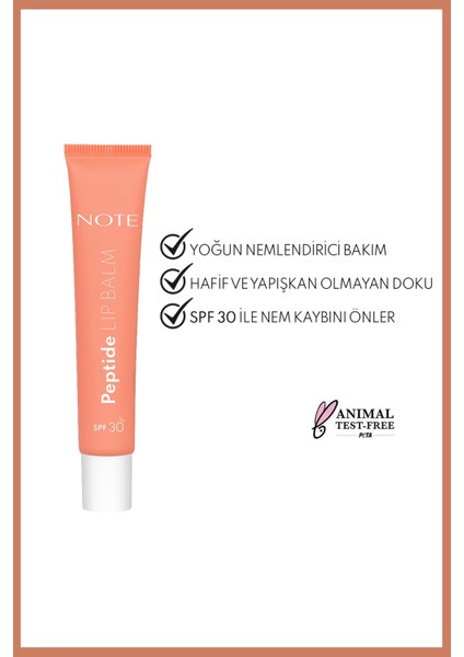 Peptide Lip Balm Spf 30 Nemlendirici ve Parlatıcı Renkli Dudak Balmı - 02 Fun Day - Turuncu fiyatları