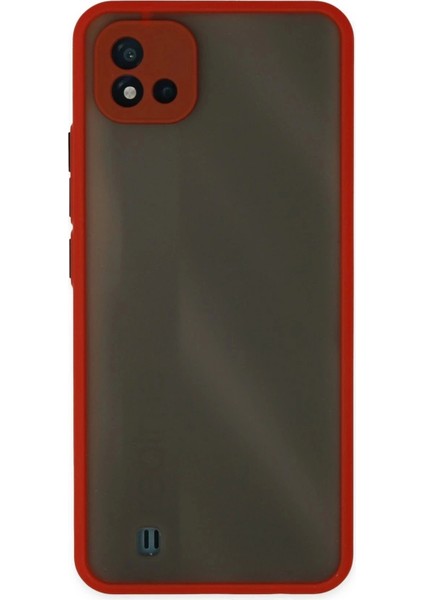 Newface Realme C11 2021 Kılıf Montreal Silikon Kapak - Kırmızı