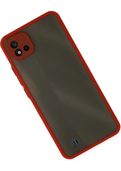 Newface Realme C11 2021 Kılıf Montreal Silikon Kapak - Kırmızı fiyatları