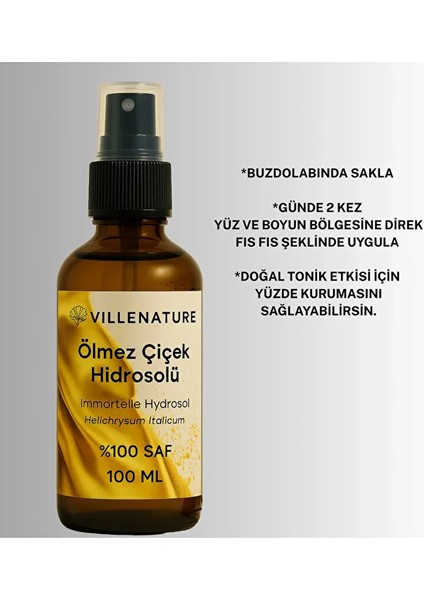 2'li Set Ölmez Çiçek Hidrosolü “ımmortelle Hydrosol” (Helichrysum Italicum) 100 ml