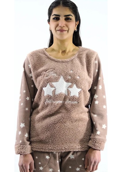 Yıldız Desenli Polar Pijama Takımı fiyatları