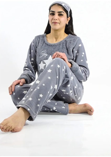 Yıldız Desenli Polar Pijama Takımı fırsatları