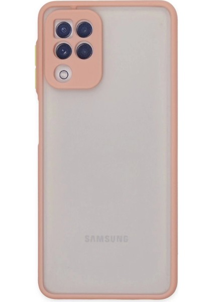 Newface Samsung Galaxy A22 Kılıf Montreal Silikon Kapak - Pembe