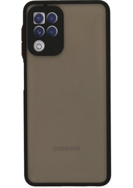 Newface Samsung Galaxy A22 Kılıf Montreal Silikon Kapak - Siyah