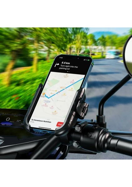 TT-400 Titreşim Önleyicili Motosiklet Telefon Tutucu