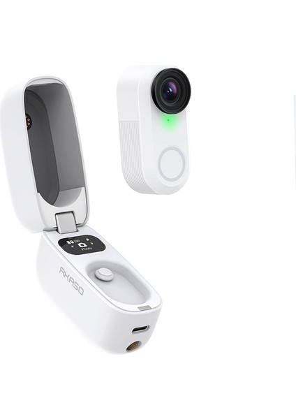 Snapx 4K/60FPS 20MP Wi-Fi Mini Aksiyon Kamera,taşınabilir Vücut Kamerası, Giyilebilir Video Kaydedici, Su Geçirmez, App Kontrollü, Ipx7