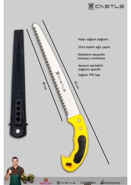 LZ-K16 Budama Makası Budama Testeresi ve Aşı Çakısı Bıçağı 3 Lü Set fırsatları