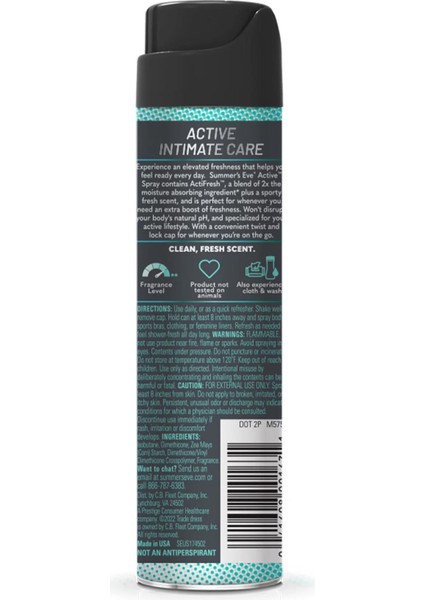 Active Özel Bölge Intim Deodorant Sprey 56.7gr fiyatları