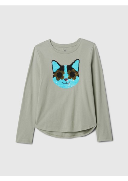 Kız Çocuk Yeşil Flippy Pullu T-Shirt fiyatları