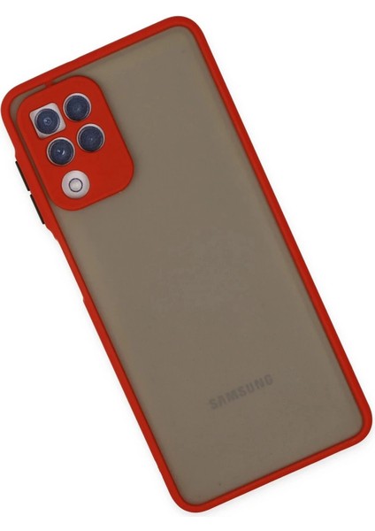 Newface Samsung Galaxy A22 Kılıf Montreal Silikon Kapak - Kırmızı modelleri