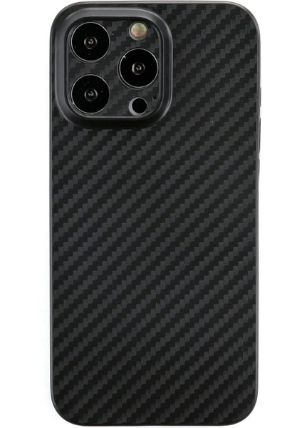 Newface iPhone 13 Pro Kılıf Karbon Pp Silikon - Siyah
