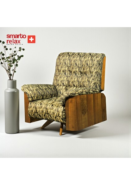 Relax TV Koltuğu Genova Vita Ergonomik Döner Mekanizma Kadife/Şönil Haki Yeşil fiyatları