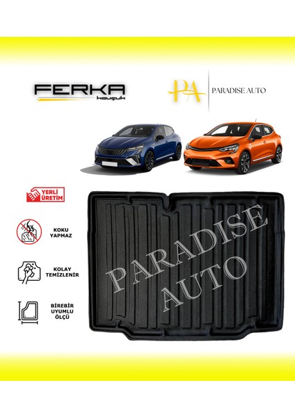 Renault Clio 5 Hatchback 2020 ve Üstü Bagaj Havuzu