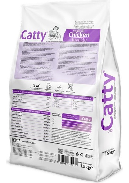 Colourmix Yetişkin Kedi Maması Renkli Taneli Tavuklu 1,5 kg fiyatları