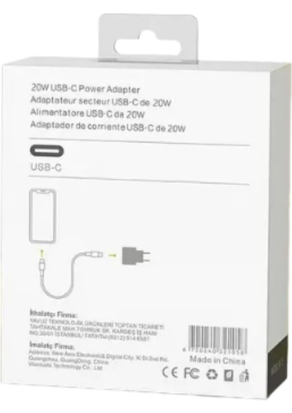 Mobilx 20W Type-C Hızlı Şarj Adaptörü | Iphone, Samsung, Xiaomi, Oppo, Huawei, Realme, Reeder Uyumlu modelleri
