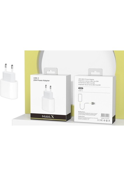 Mobilx 20W Type-C Hızlı Şarj Adaptörü | Iphone, Samsung, Xiaomi, Oppo, Huawei, Realme, Reeder Uyumlu indirimleri
