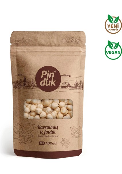 400 gr Kraft Kavrulmuş Iç Fındık