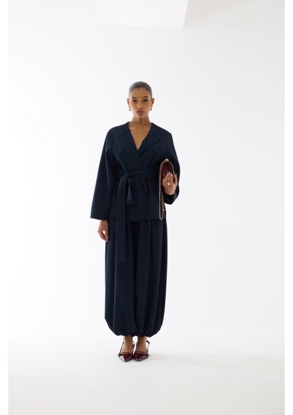 Poliviskon Lacivert Şalvar-Kimono Takım fırsatları