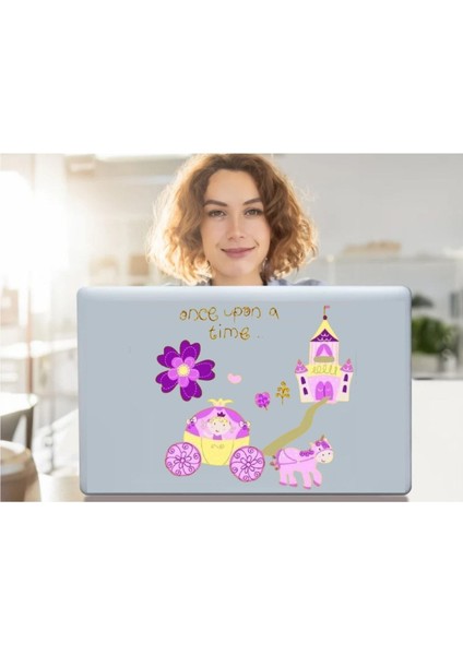 2 Adet Defter Sticker,laptop Sticker Prenses Desenli Pvc 70X50X0,5CM