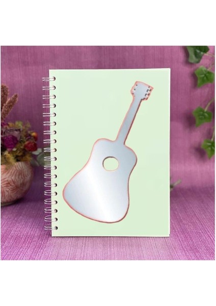 2 Adet Defter Sticker,laptop Sticker Aynalı Gitar Şekilli 34X15X0,6CM modelleri