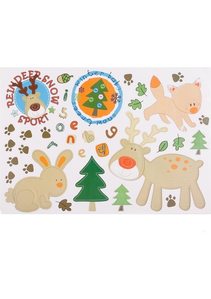 2 Adet Defter Sticker,laptop Sticker Ormanlı Desenli Pvc 48X33X0,5CM fırsatları