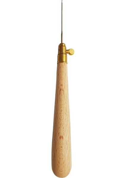 Ahşap Saplı Kasnak Tığı-Uzunluk:13.5cm