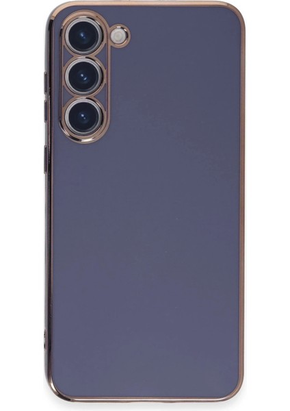 Newface Samsung Galaxy S23 Kılıf Volet Silikon - Mavi