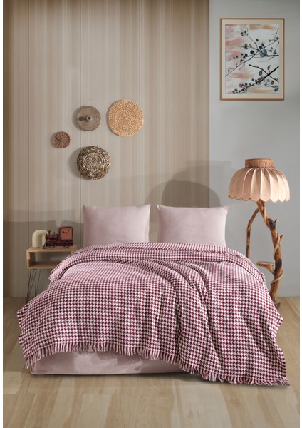 Kazayağı Desenli Çok Amaçlı Pike, Yatak Örtüsü, Koltuk Örtüsü, Tv Battaniyesi, 180 x 200 cm