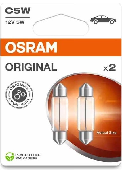 Plaka Lambasi Original 12V 5W 6418-2BL fırsatları