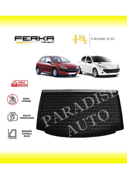 Peugeot 206 Hatchback 1999-2016 Bagaj Havuzu