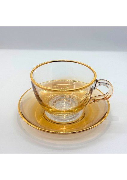 Yaldızlı Yarım Lüsterli Basic Fincan Takımı modelleri