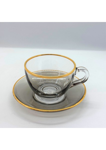 Yaldızlı Yarım Lüsterli Basic Fincan Takımı