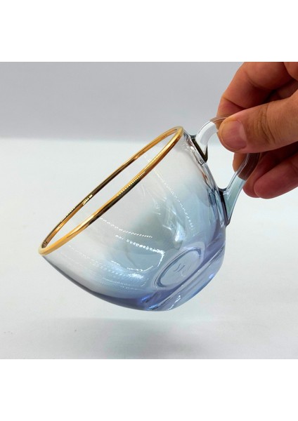 Yaldızlı Yarım Lüsterli Basic Fincan Takımı